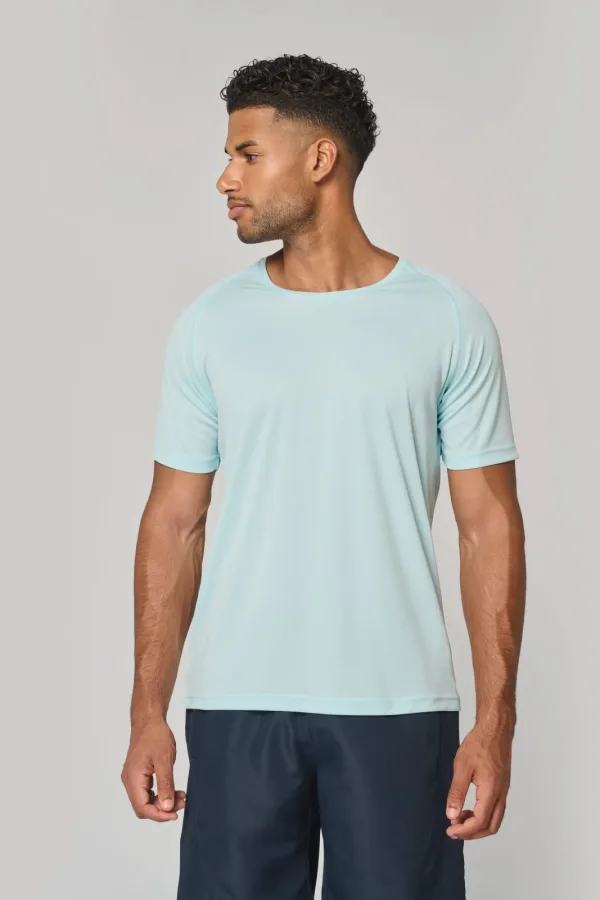 T-shirt de sport à col rond recyclé homme PA4012 — photo de présentation