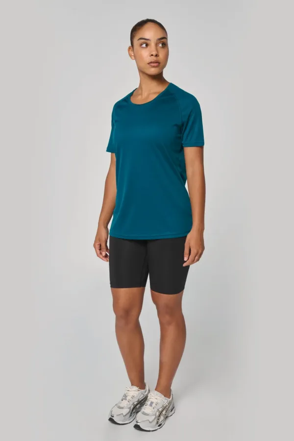T-shirt de sport à col rond recyclé femme PA4013 — photo de présentation