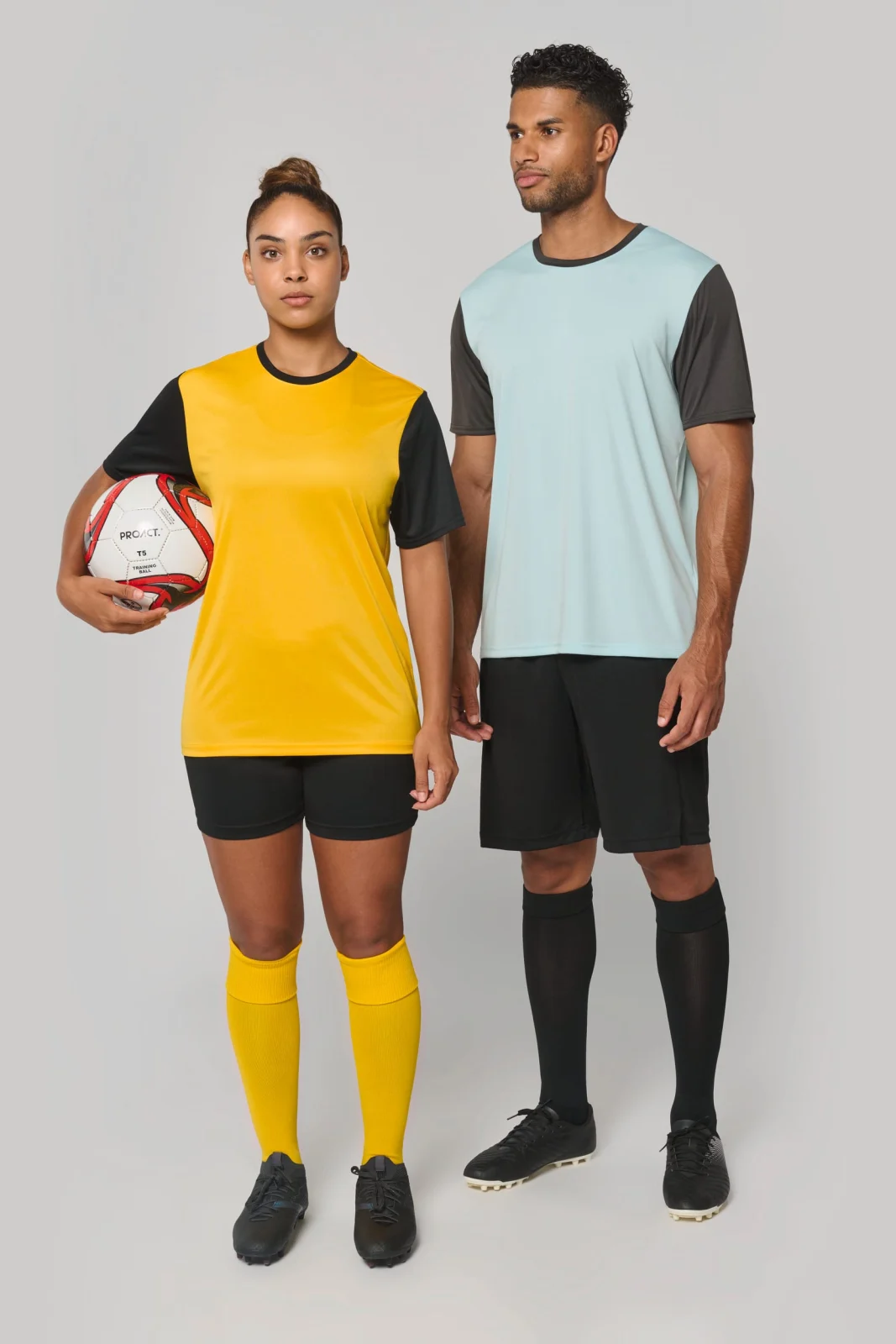 Maillot multisport manches courtes bicolore unisexe PA4023 — photo de présentation