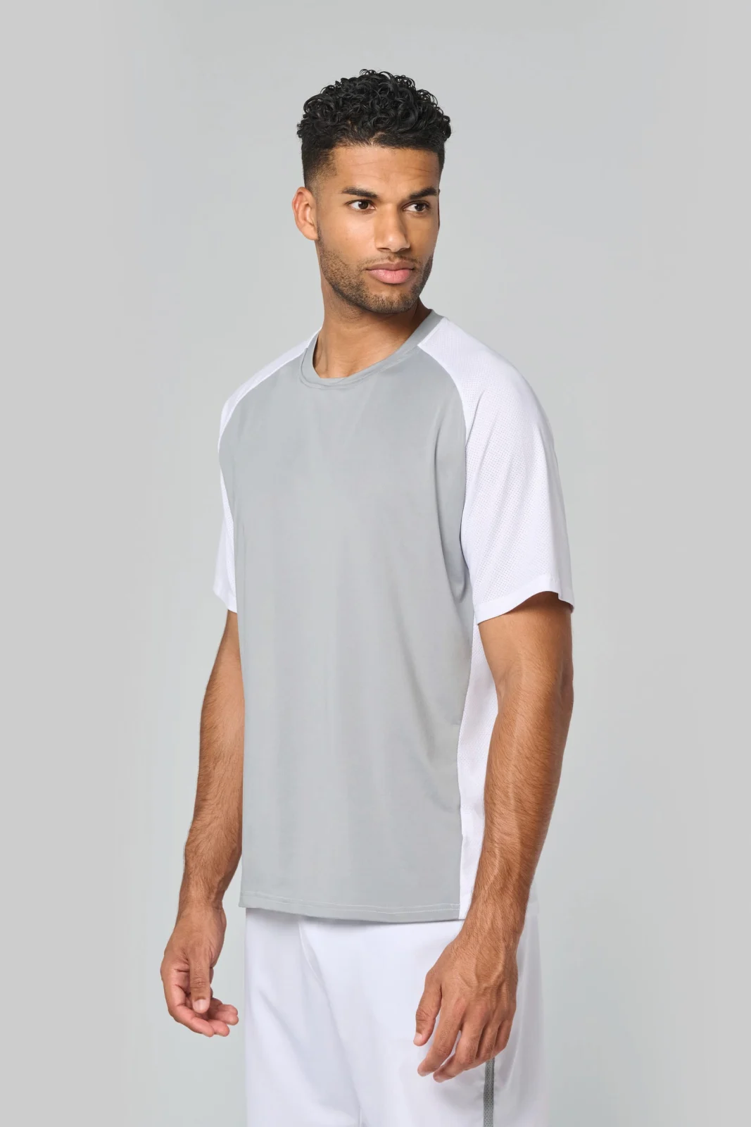 T-shirt de padel bicolore à manches raglan homme PA4030 — photo de présentation