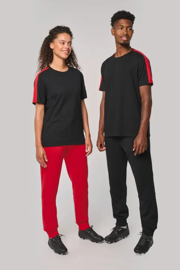 T-shirt teamwear bicolore unisexe PA4055 — photo de présentation