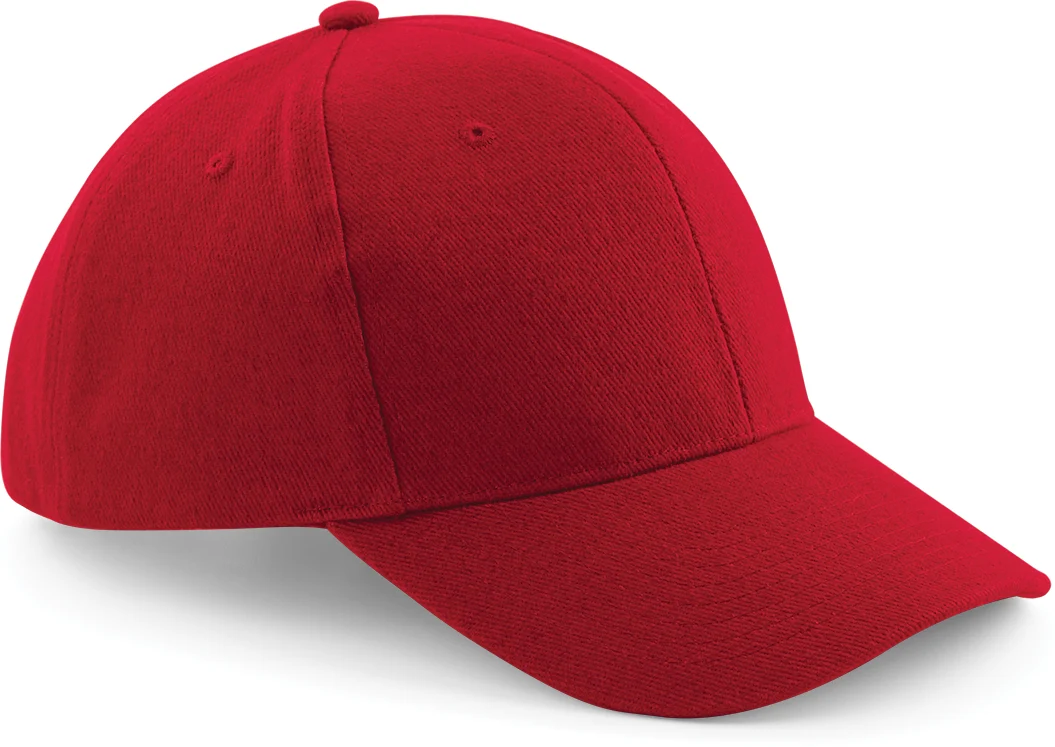 Casquette homme Pro-Style en coton brossé - 6 panneaux B65 — Classic Red