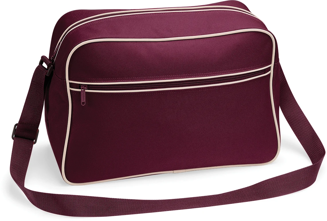 Sac bandoulière Rétro BG14 — Burgundy / Sand