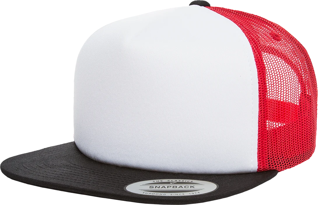 Casquette foam trucker FL6005FW — Black / White / Red