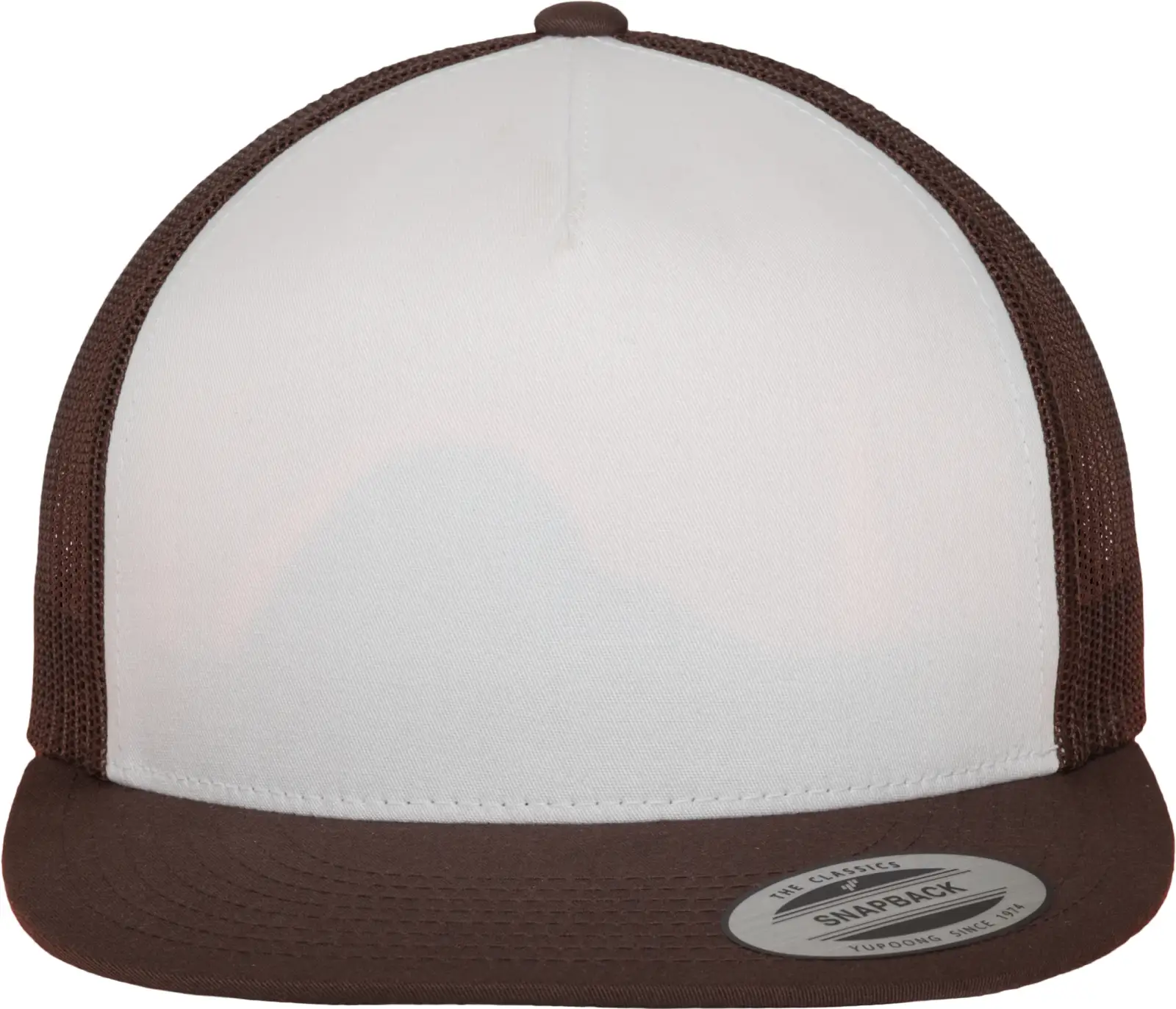 Casquette Classic Trucker FL6006W — Brown / White / Brown
