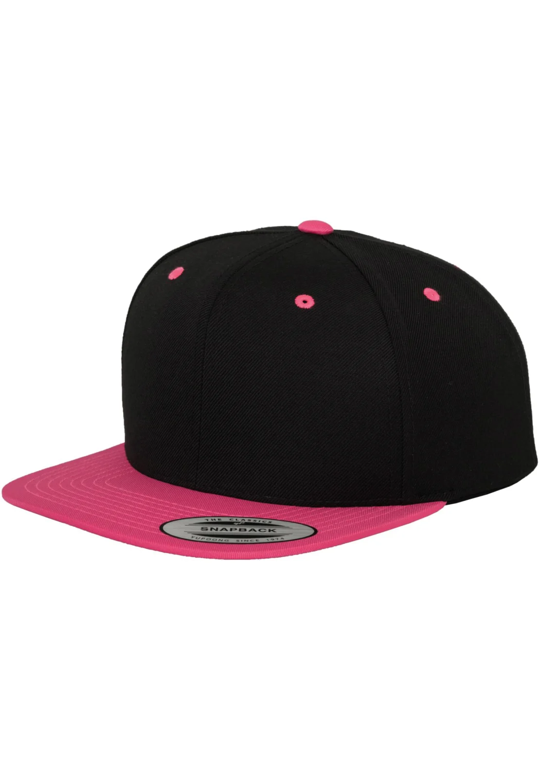 Casquette Classic snapback bicolore FL6089MT — BLACK / Neon Pink