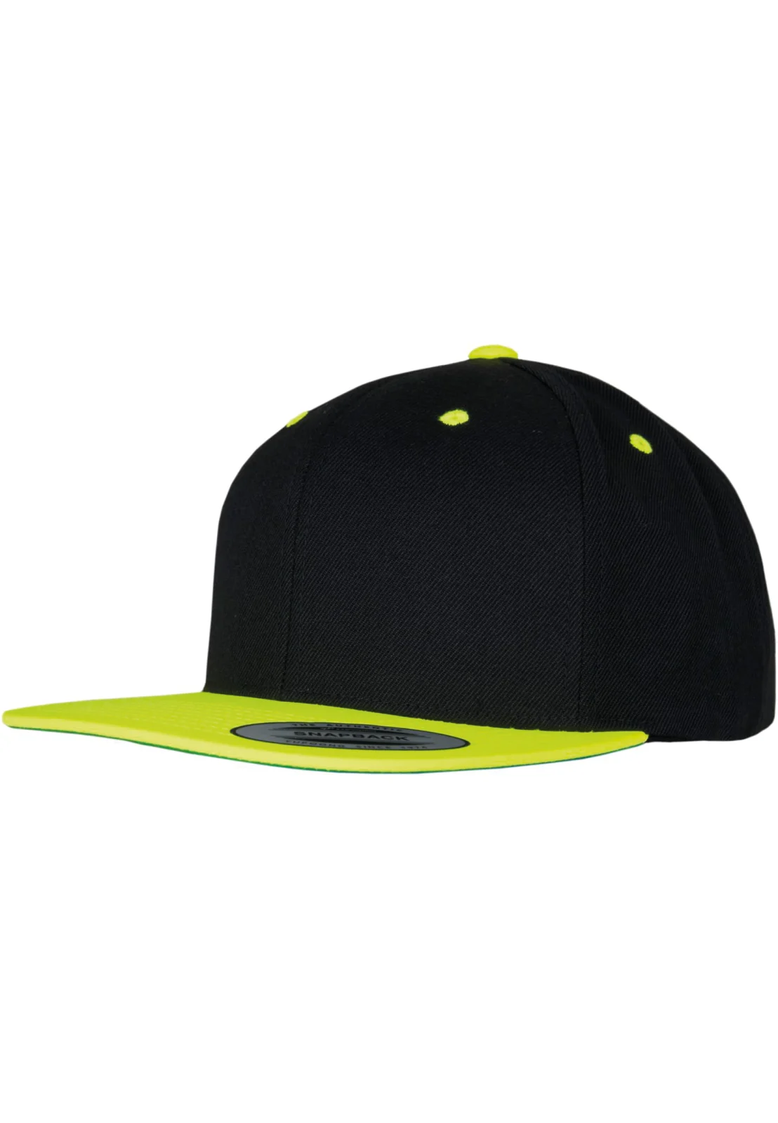 Casquette Classic snapback bicolore FL6089MT — BLACK / Neon Yellow
