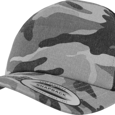Casquette Trucker Camo FL6606C — DARK CAMOUFLAGE / BLACK