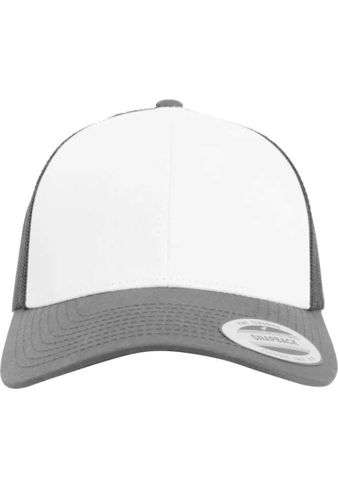 Casquette Retro Trucker Colored Front FL6606CF — DARK GREY / WHITE