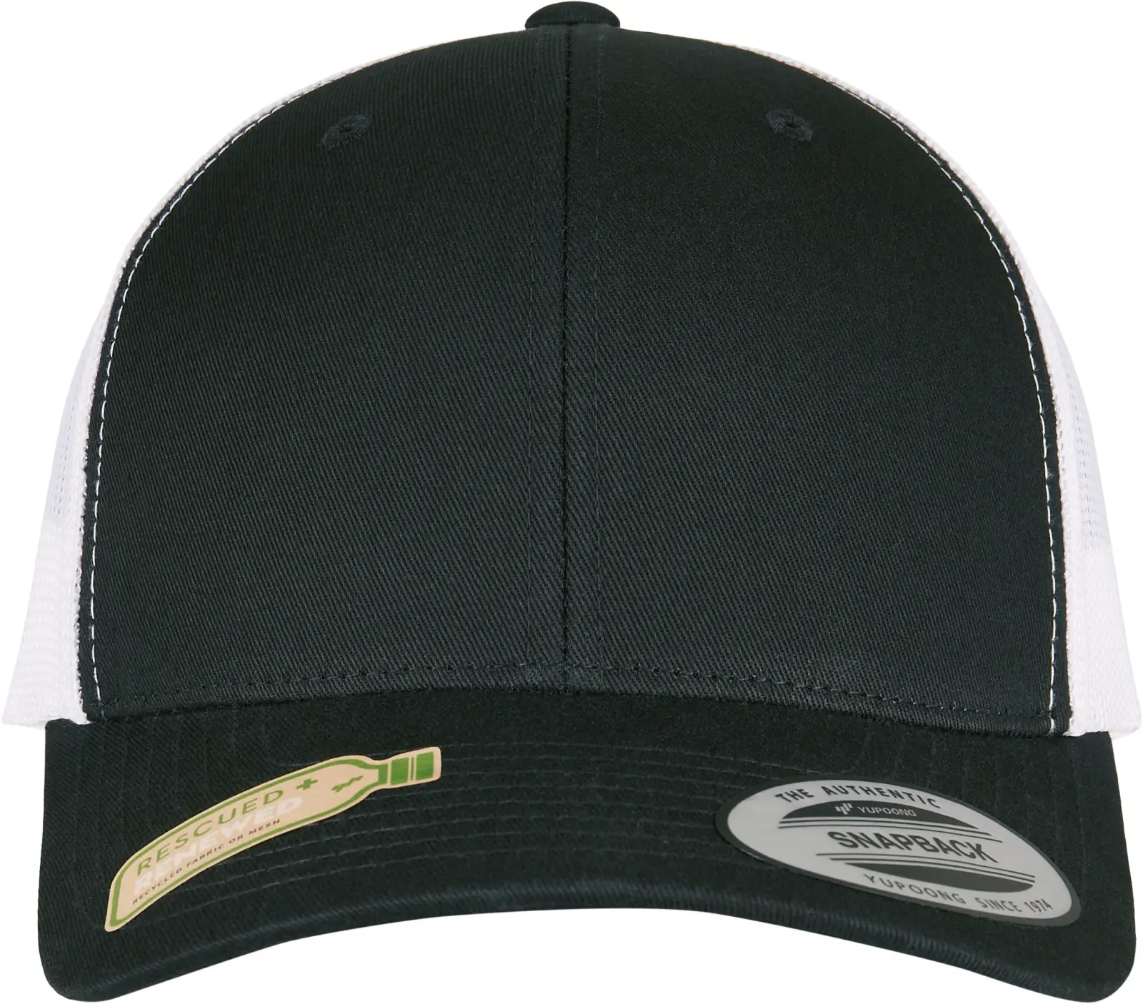 Casquette Classic retro trucker FL6606RT — BLACK / WHITE