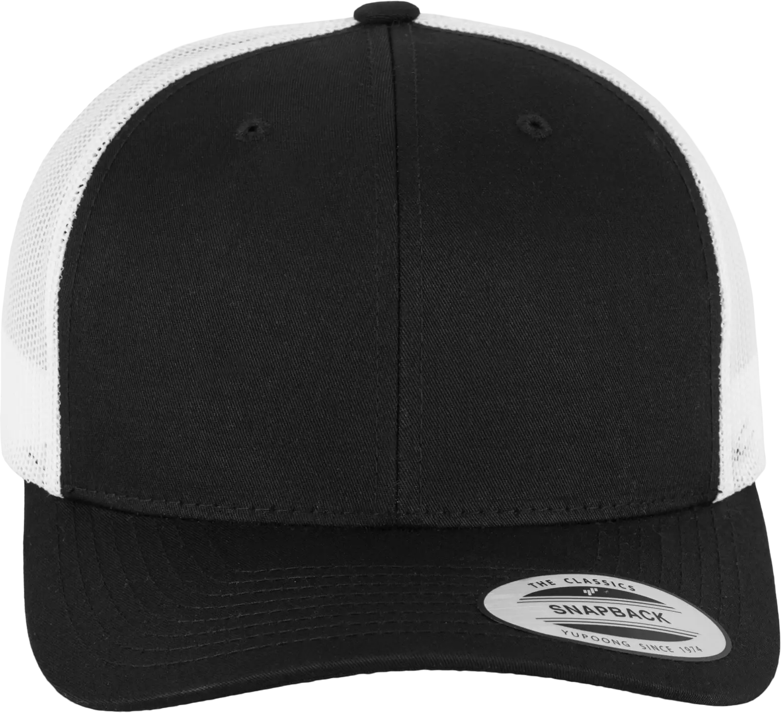 Casquette retro trucker bicolore FL6606T — Black / White