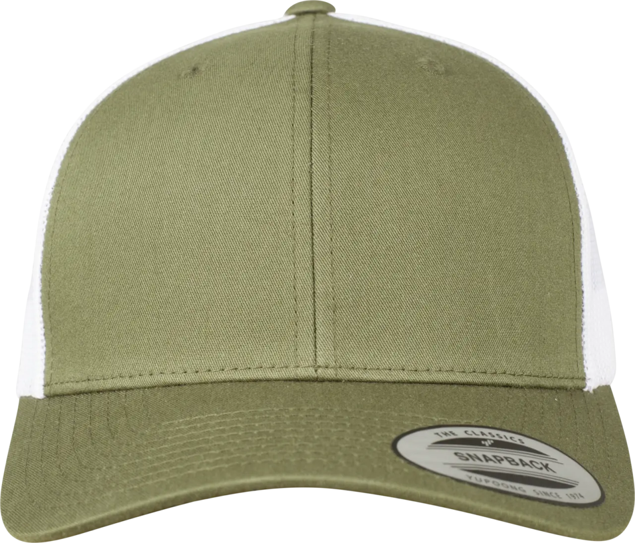 Casquette retro trucker bicolore FL6606T — Buck / White