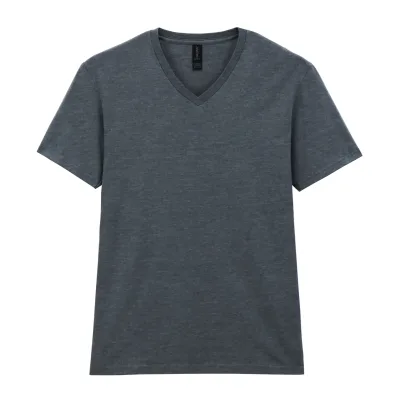 T-shirt homme col v Softstyle GI64V00 — Dark Heather