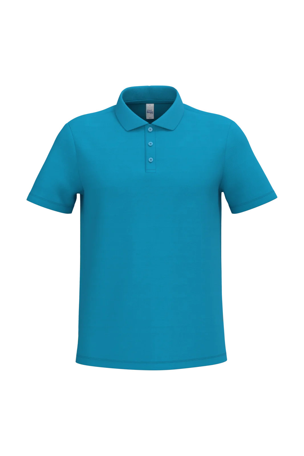 Polo piqué homme IB220 — Ideal Atoll Blue