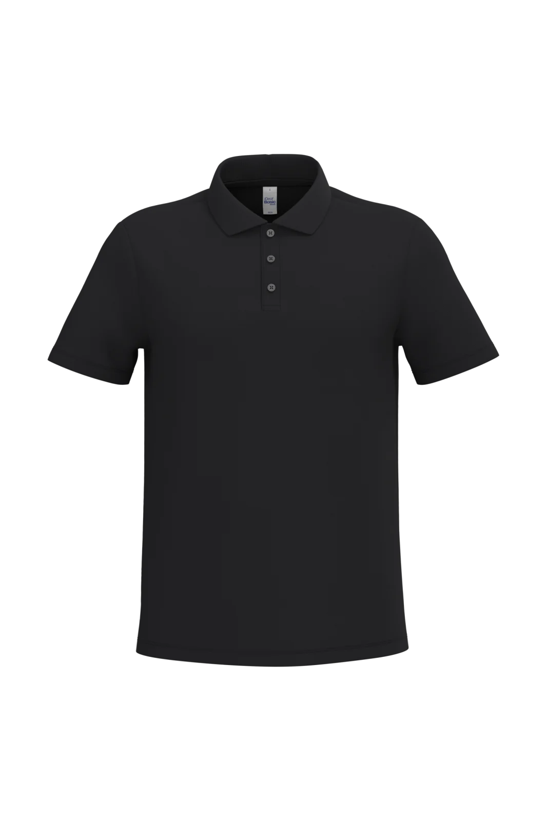 Polo piqué homme IB220 — Ideal Black