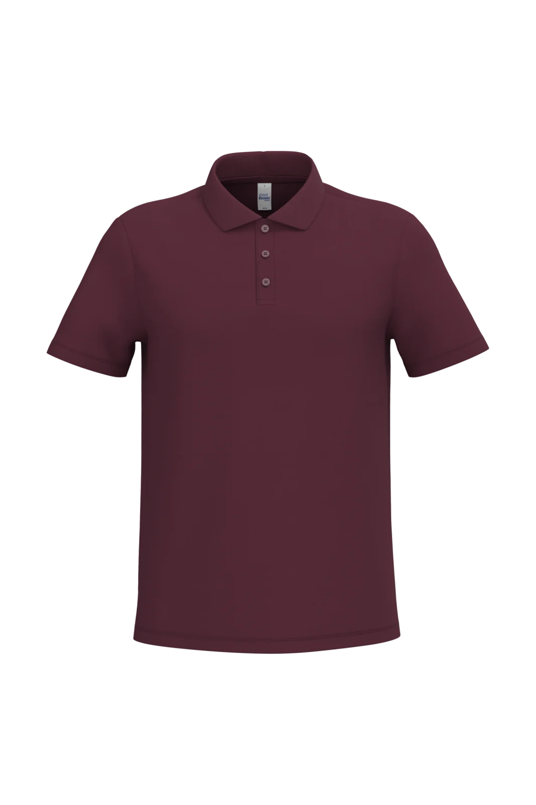 Polo piqué homme IB220 — Ideal Burgundy