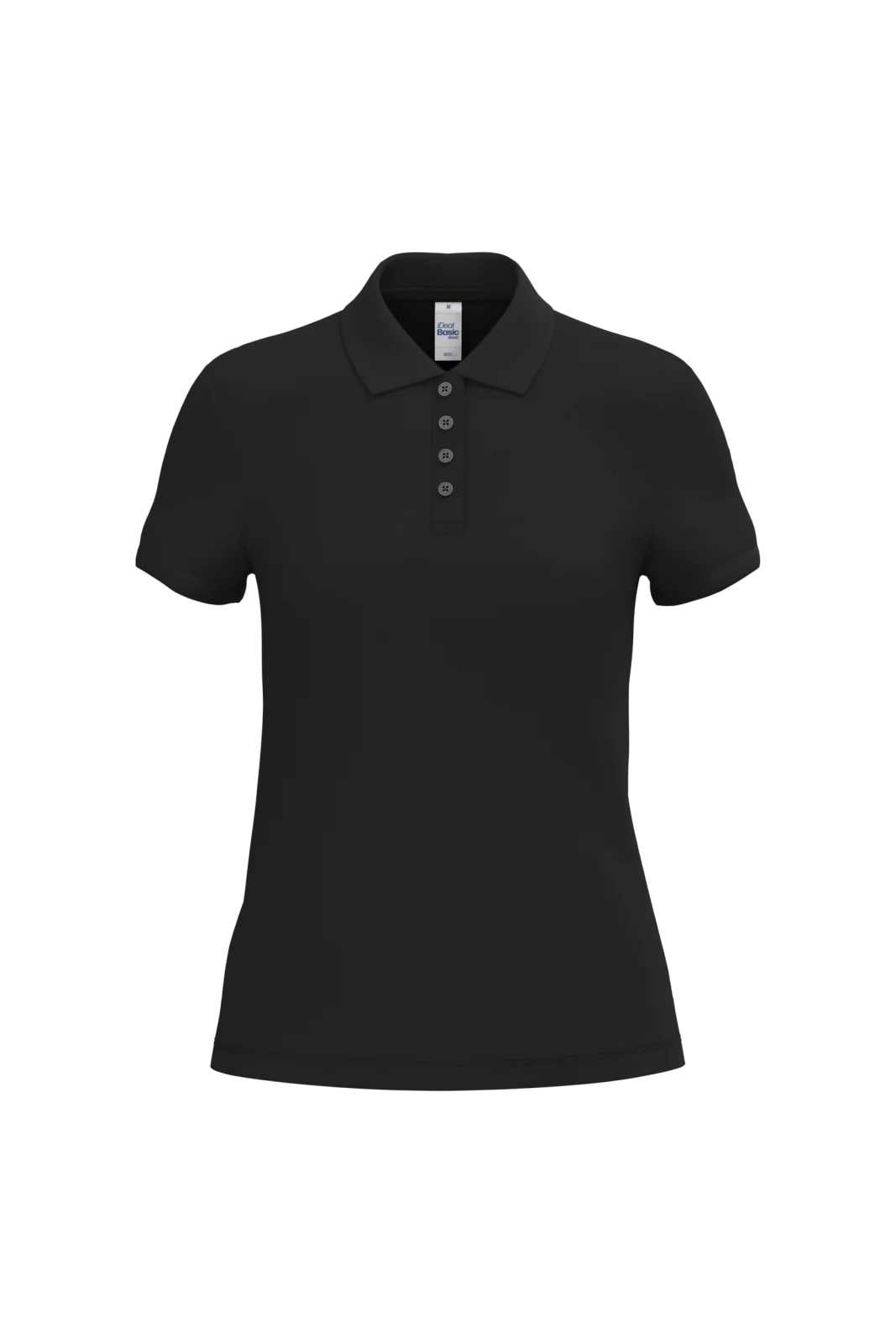 Polo piqué femme IB221 — Ideal Black