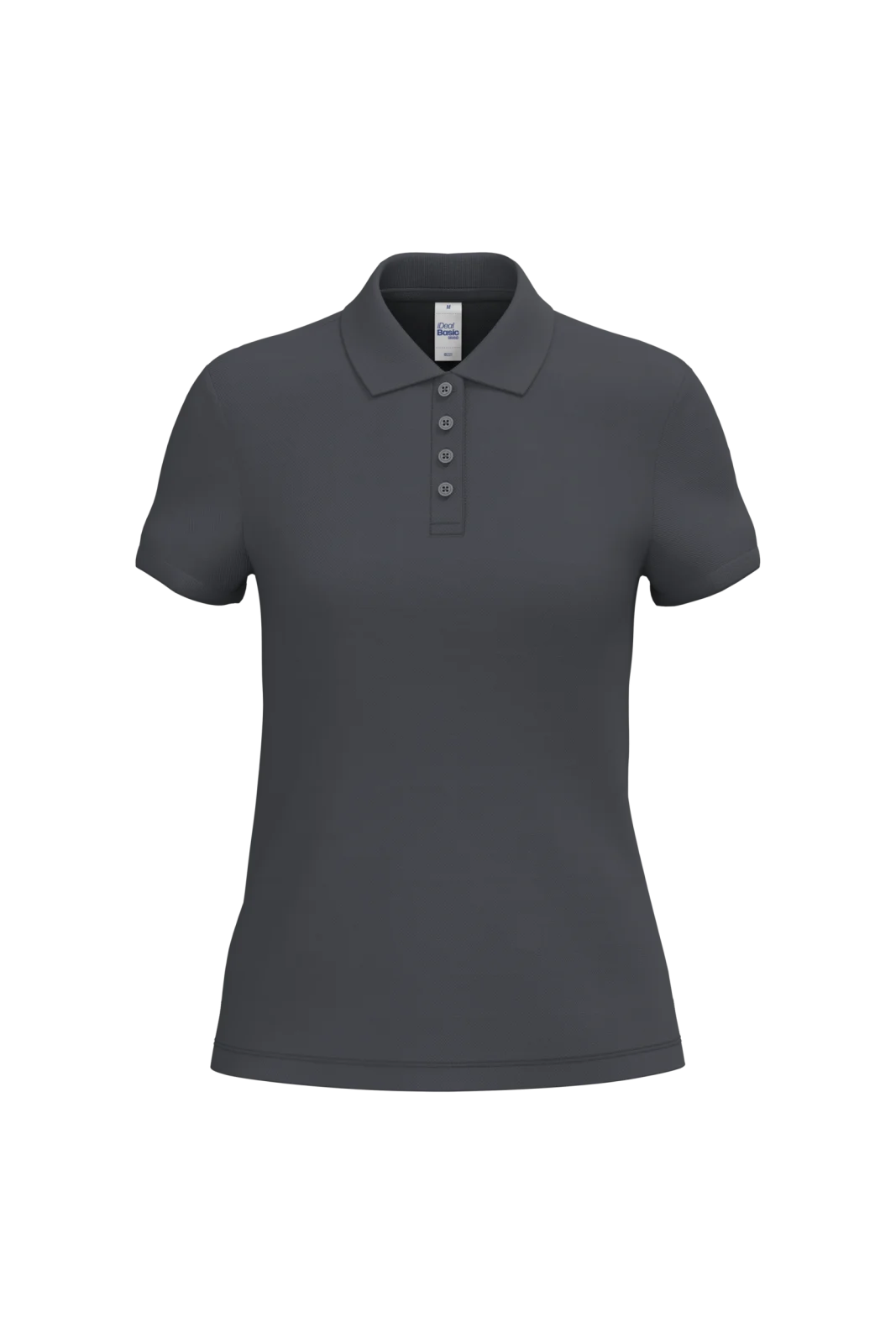 Polo piqué femme IB221 — Ideal Dark Grey