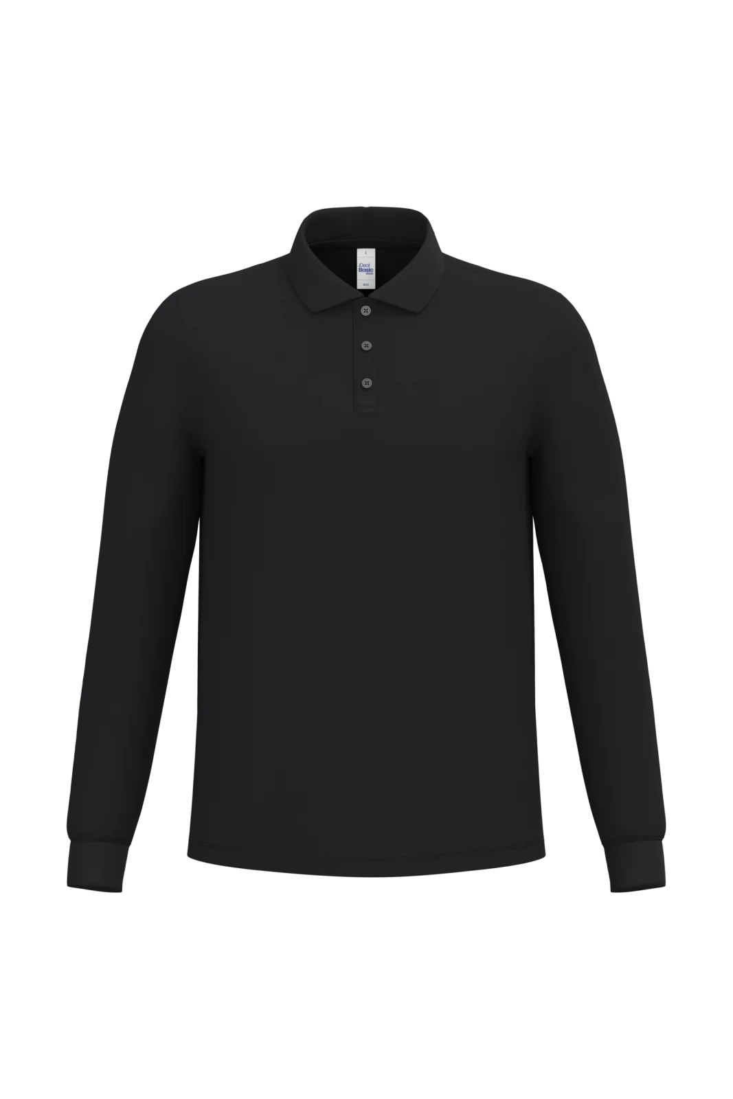 Polo piqué LSL homme IB222 — Ideal Black