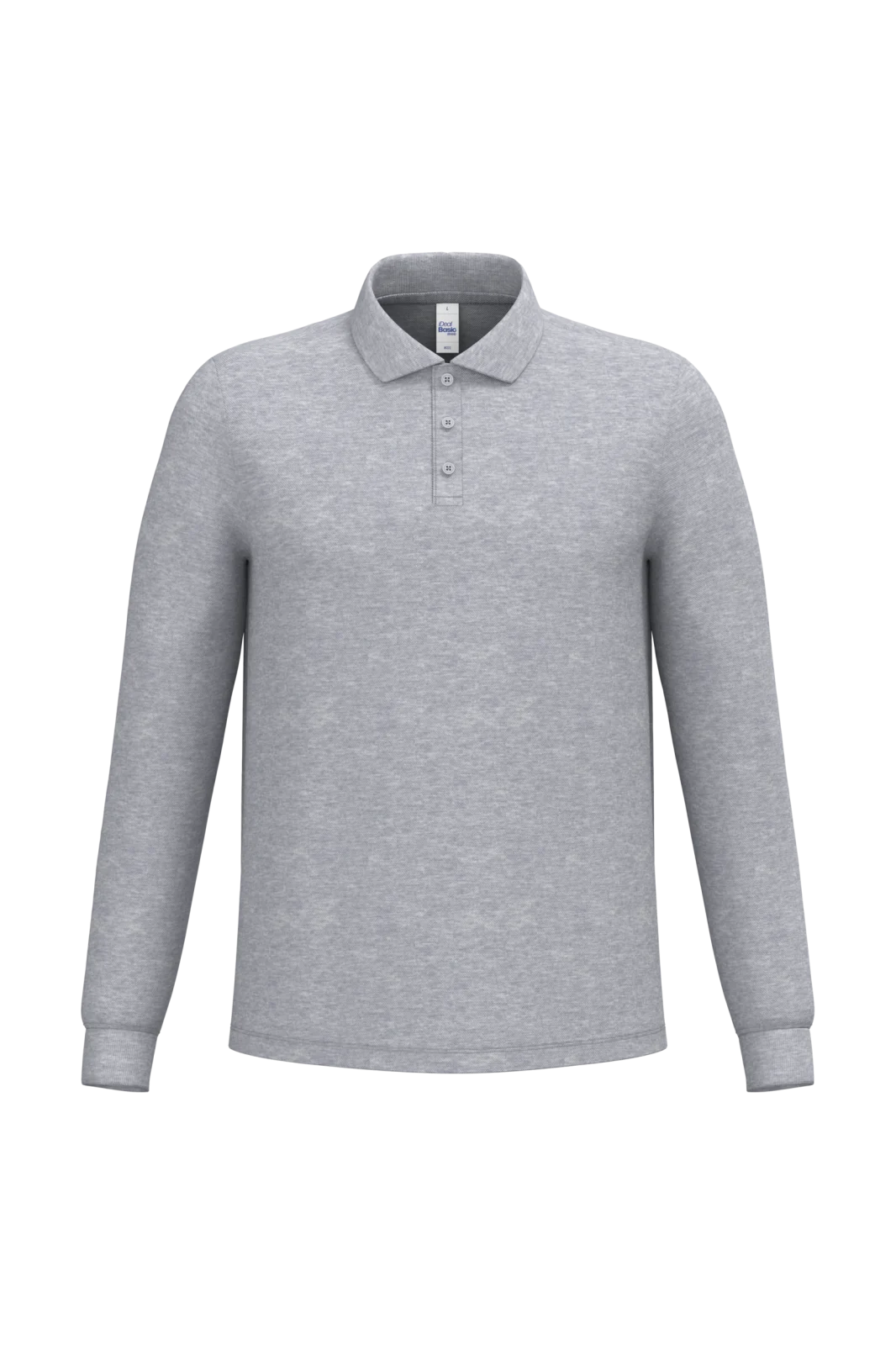 Polo piqué LSL homme IB222 — Ideal Oxford Grey