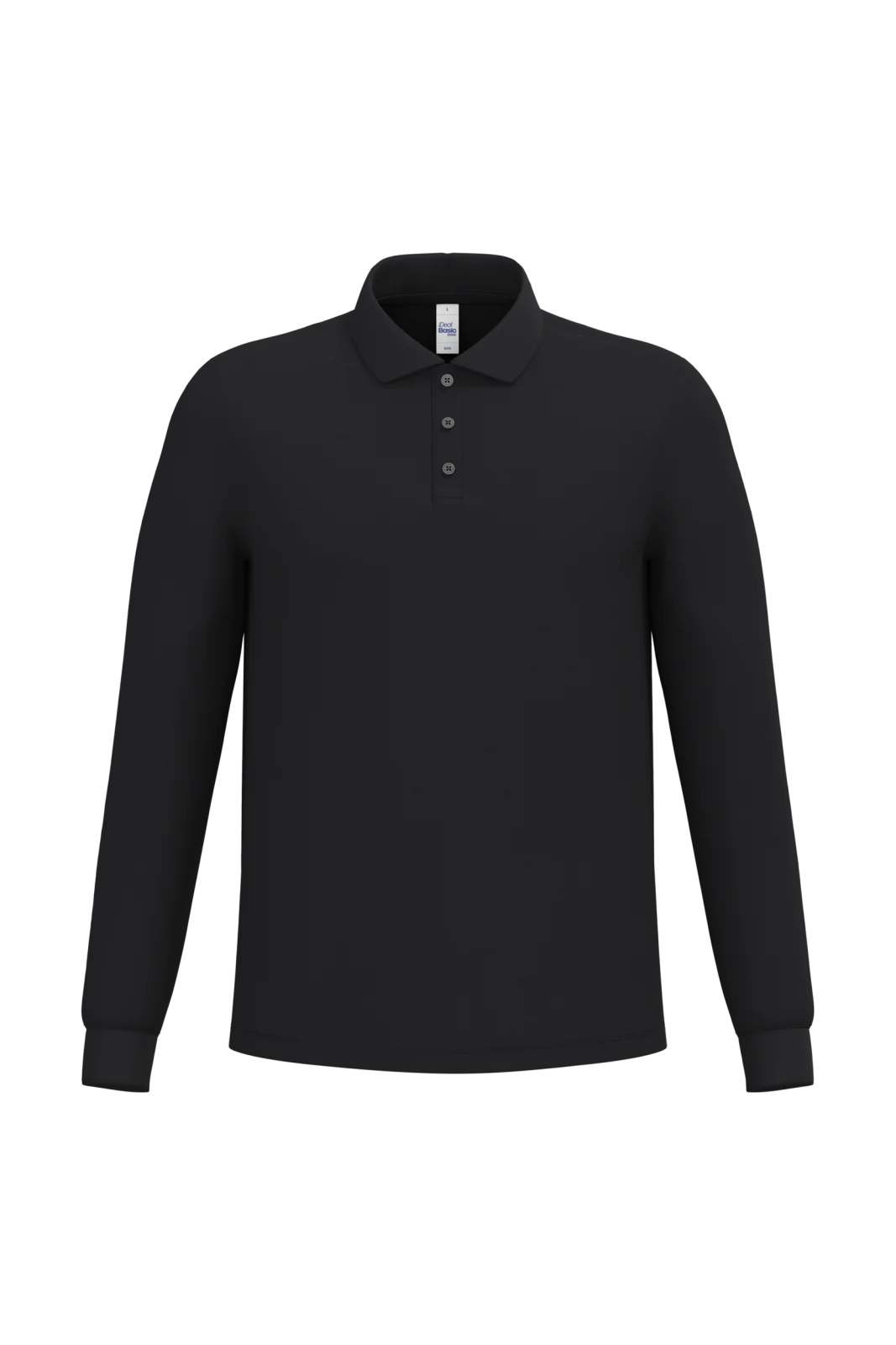 Polo piqué LSL homme IB290 — Ideal Black