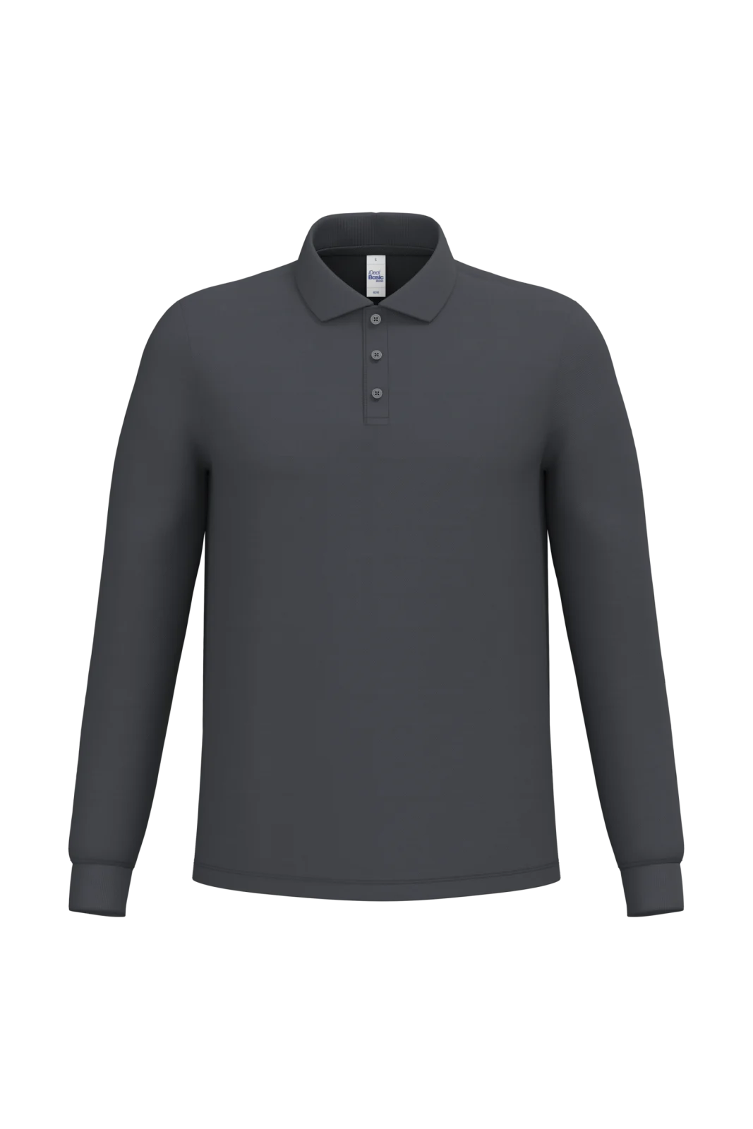 Polo piqué LSL homme IB290 — Ideal Dark Grey