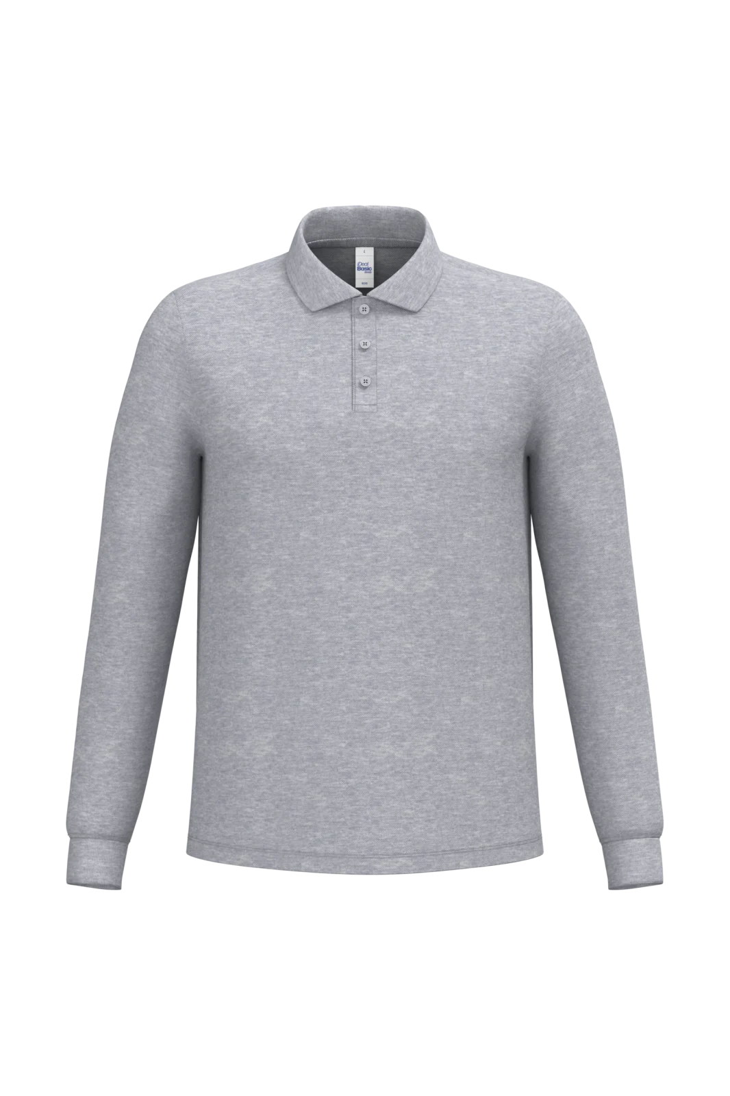 Polo piqué LSL homme IB290 — Ideal Oxford Grey