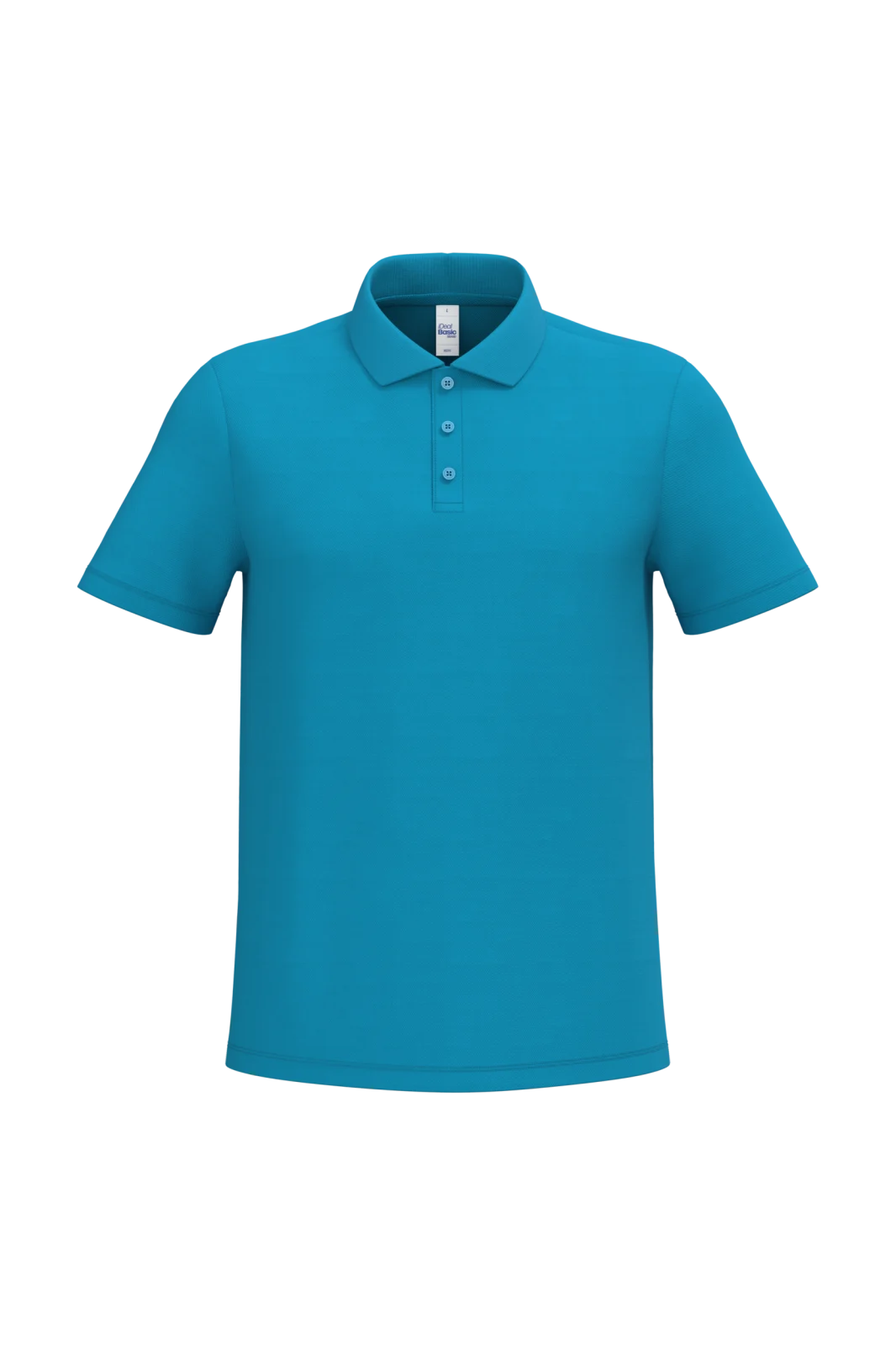 Polo piqué homme IB295 — Ideal Atoll Blue