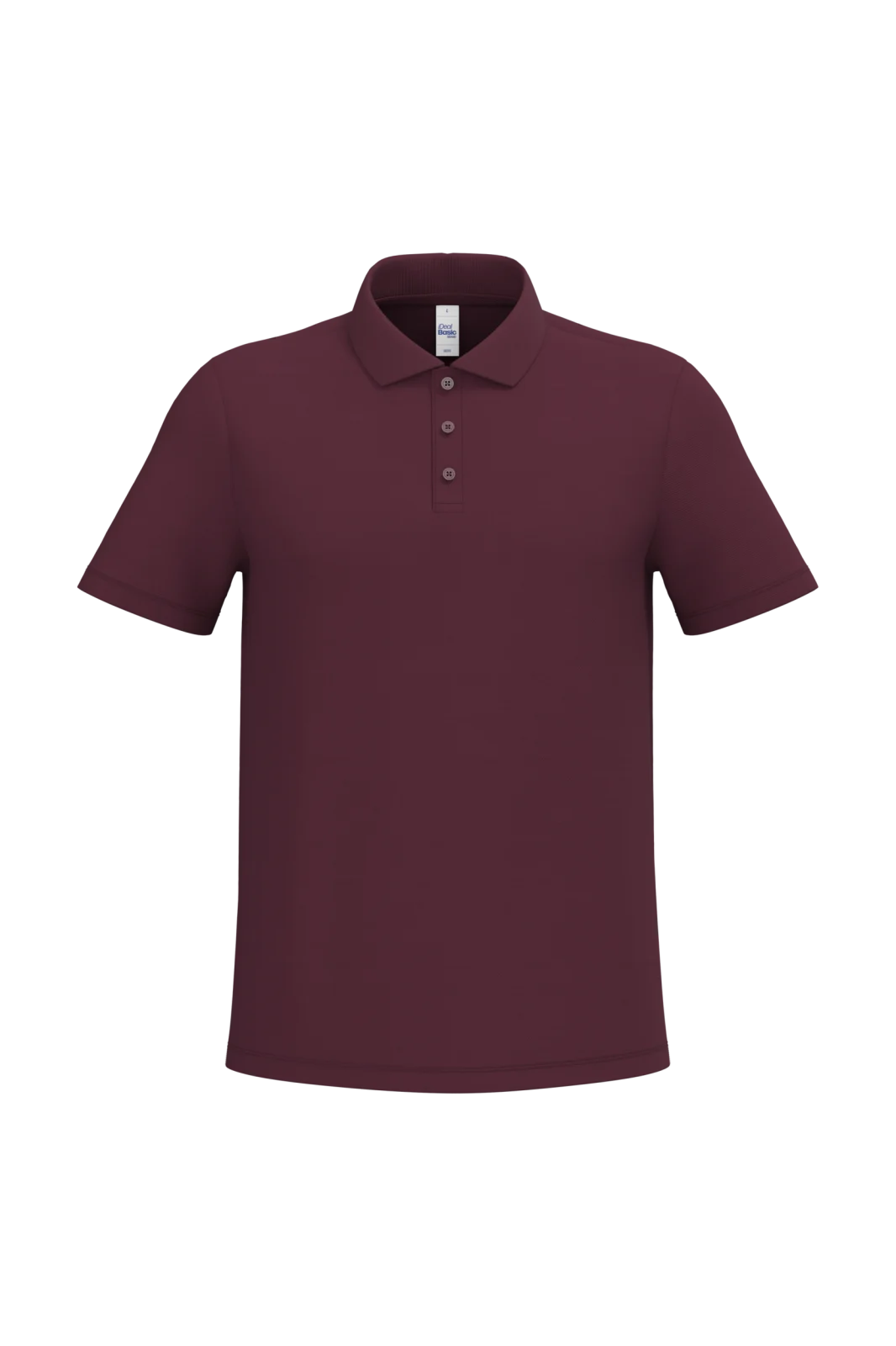 Polo piqué homme IB295 — Ideal Burgundy