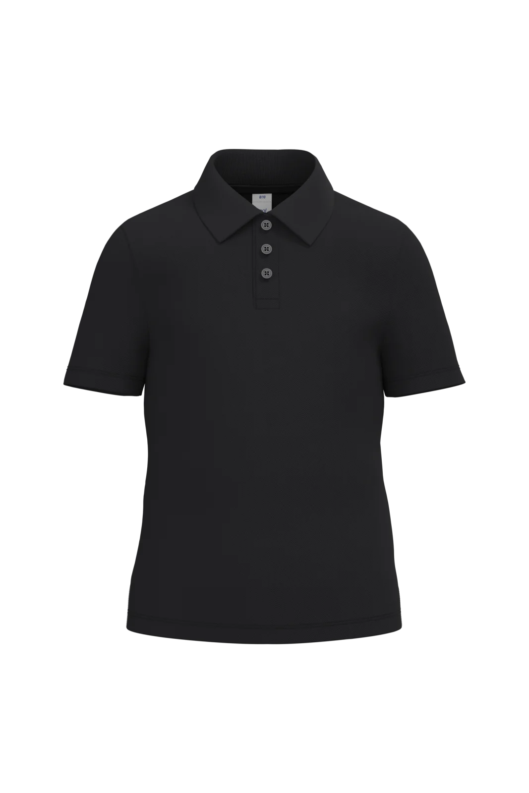 Polo piqué enfant IB297 — Ideal Black