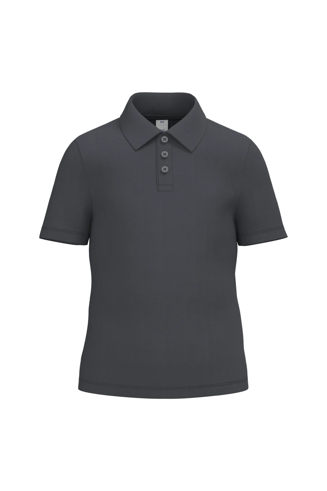 Polo piqué enfant IB297 — Ideal Dark Grey