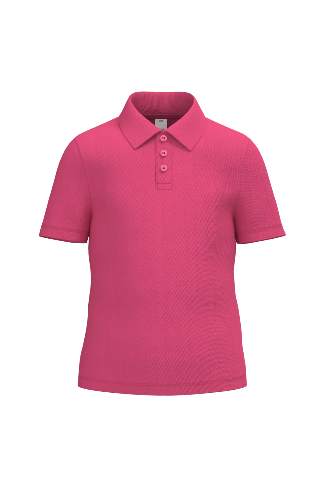 Polo piqué enfant IB297 — Ideal Fuchsia