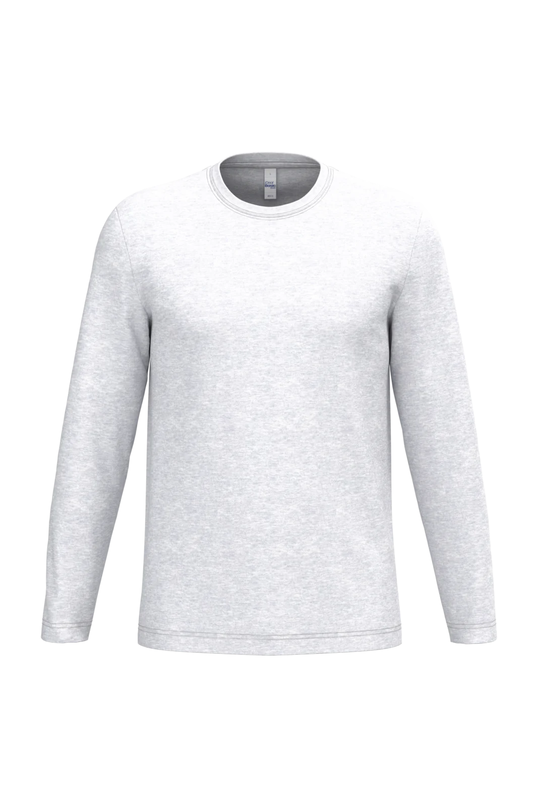T-shirt LSL unisexe iDeal150 IB313 — Ideal Ash Heather