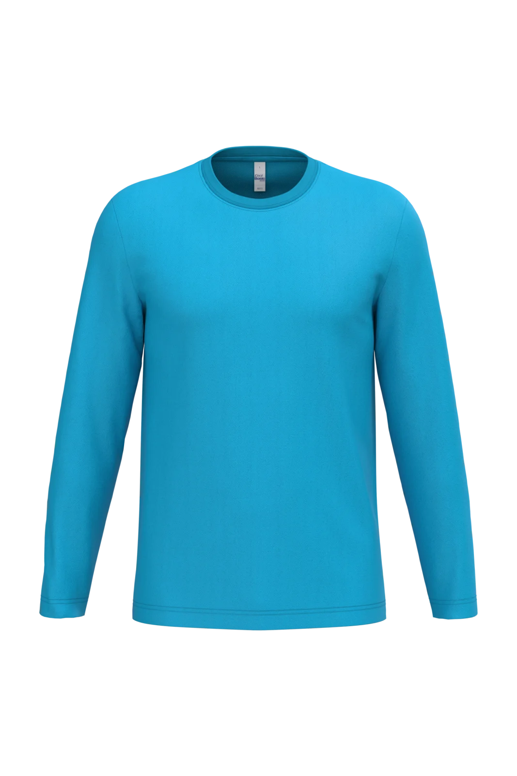 T-shirt LSL unisexe iDeal150 IB313 — Ideal Atoll Blue