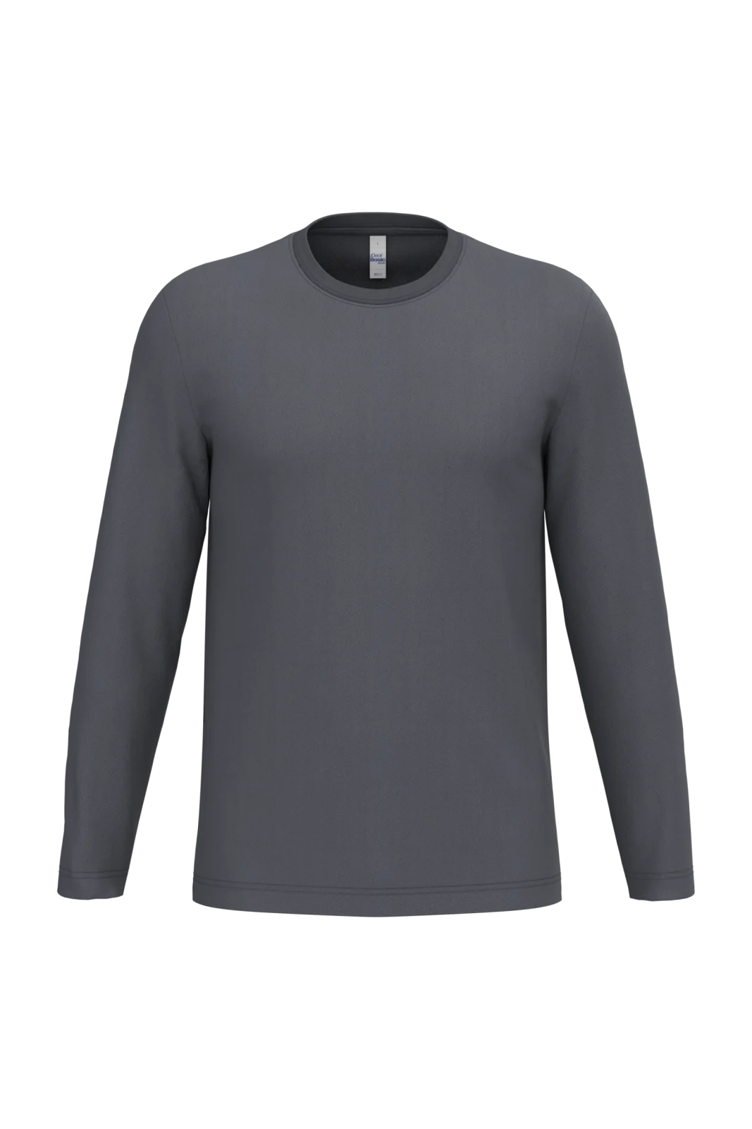 T-shirt LSL unisexe iDeal150 IB313 — Ideal Dark Grey