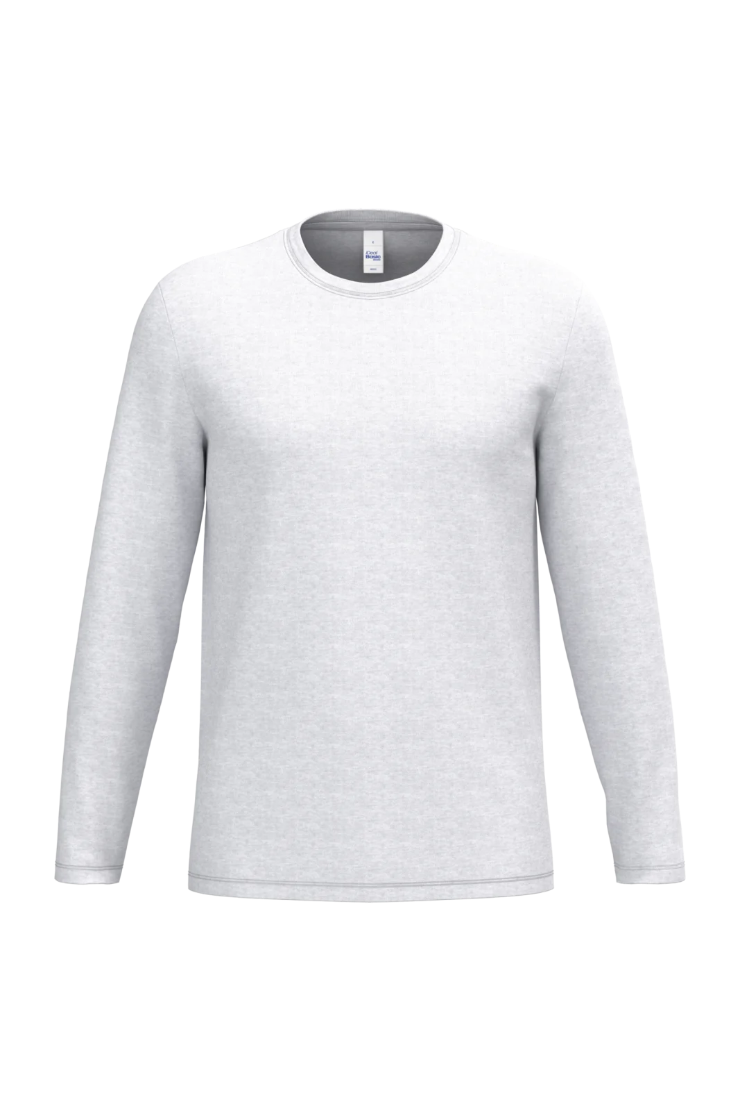 T-shirt LSL unisexe iDeal190 IB323 — Ideal Ash Heather