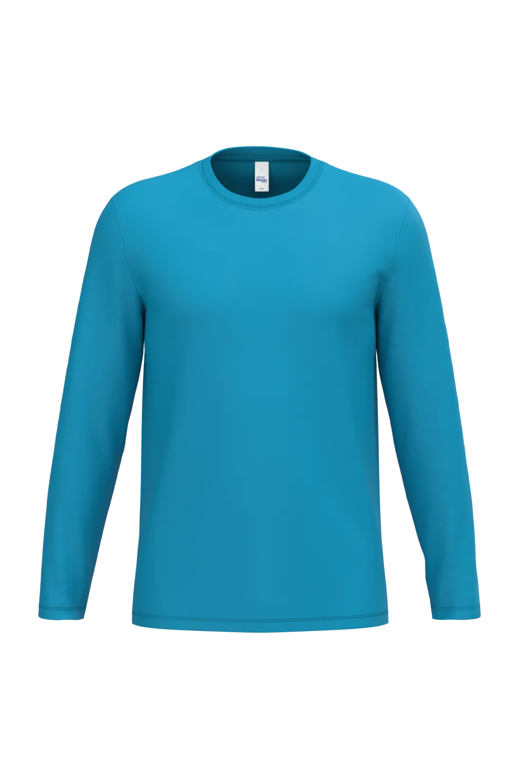 T-shirt LSL unisexe iDeal190 IB323 — Ideal Atoll Blue
