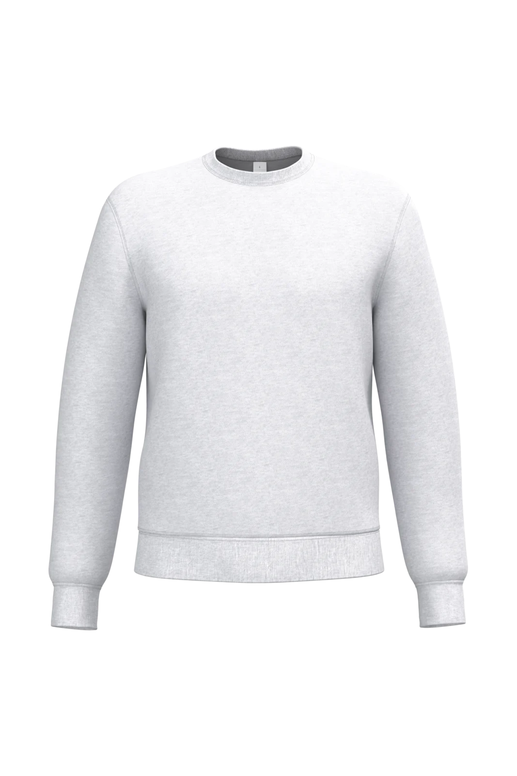Sweat-shirt col rond unisexe IB400 — Ideal Ash Heather