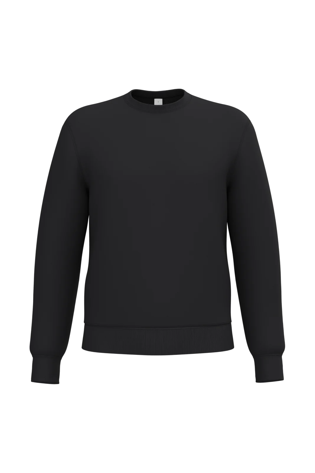 Sweat-shirt col rond unisexe IB400 — Ideal Black