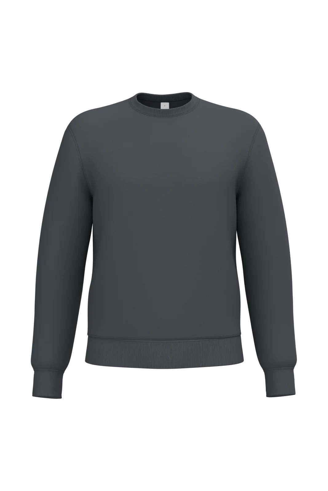 Sweat-shirt col rond unisexe IB400 — Ideal Dark Grey
