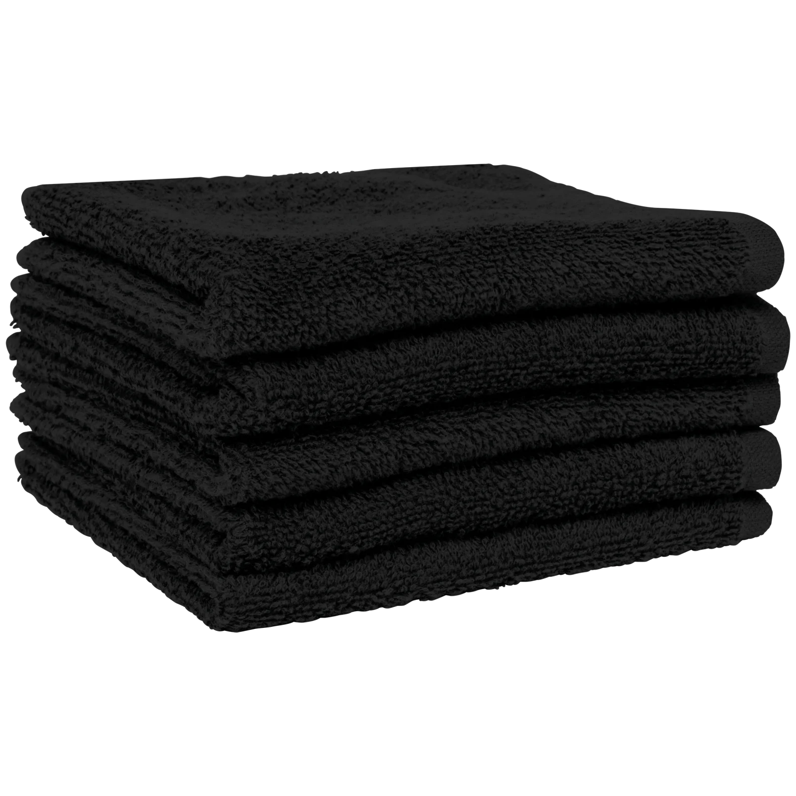 Serviettes d'invité 30 x 30 cm - Lot de 5 serviettes K104 — Black