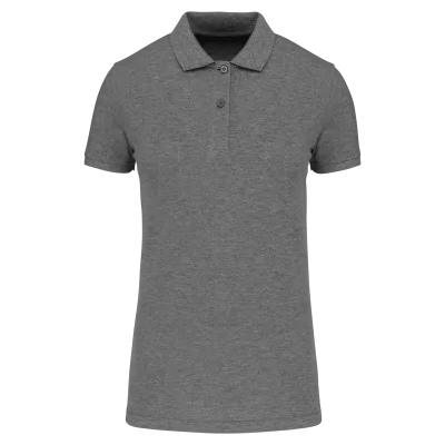 Polo piqué Bio180 femme K2026 — Grey Heather