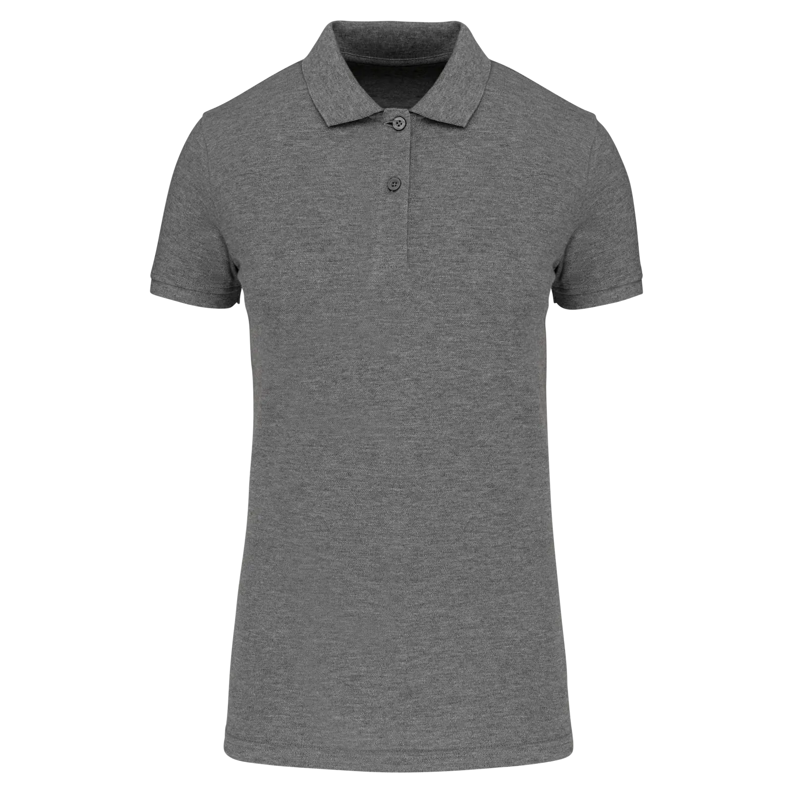 Polo piqué Bio180 femme K2026 — Grey Heather