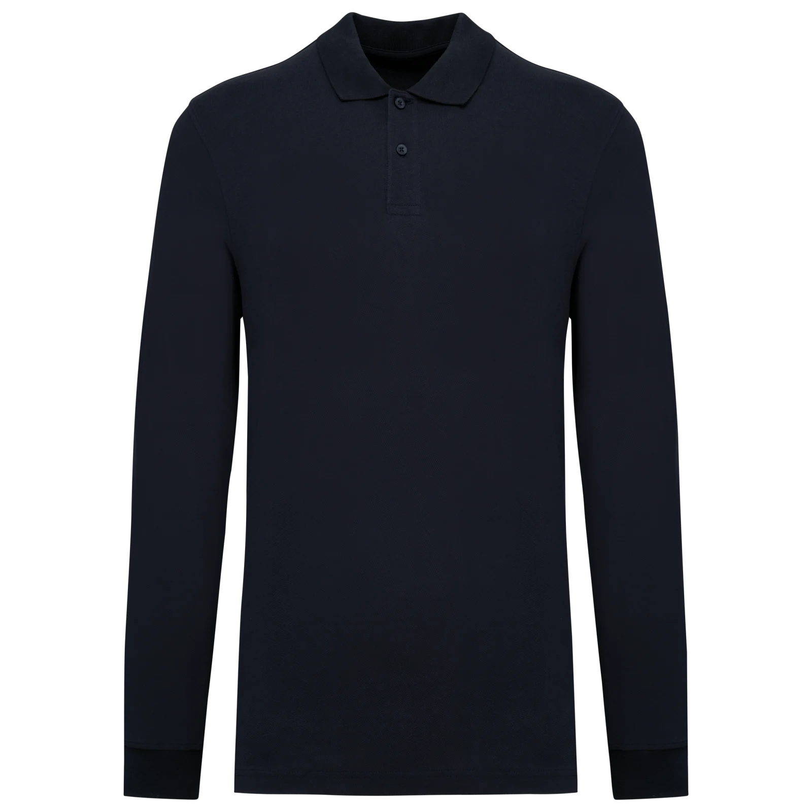 Polo piqué manches longues Bio180 homme K2027 — Navy