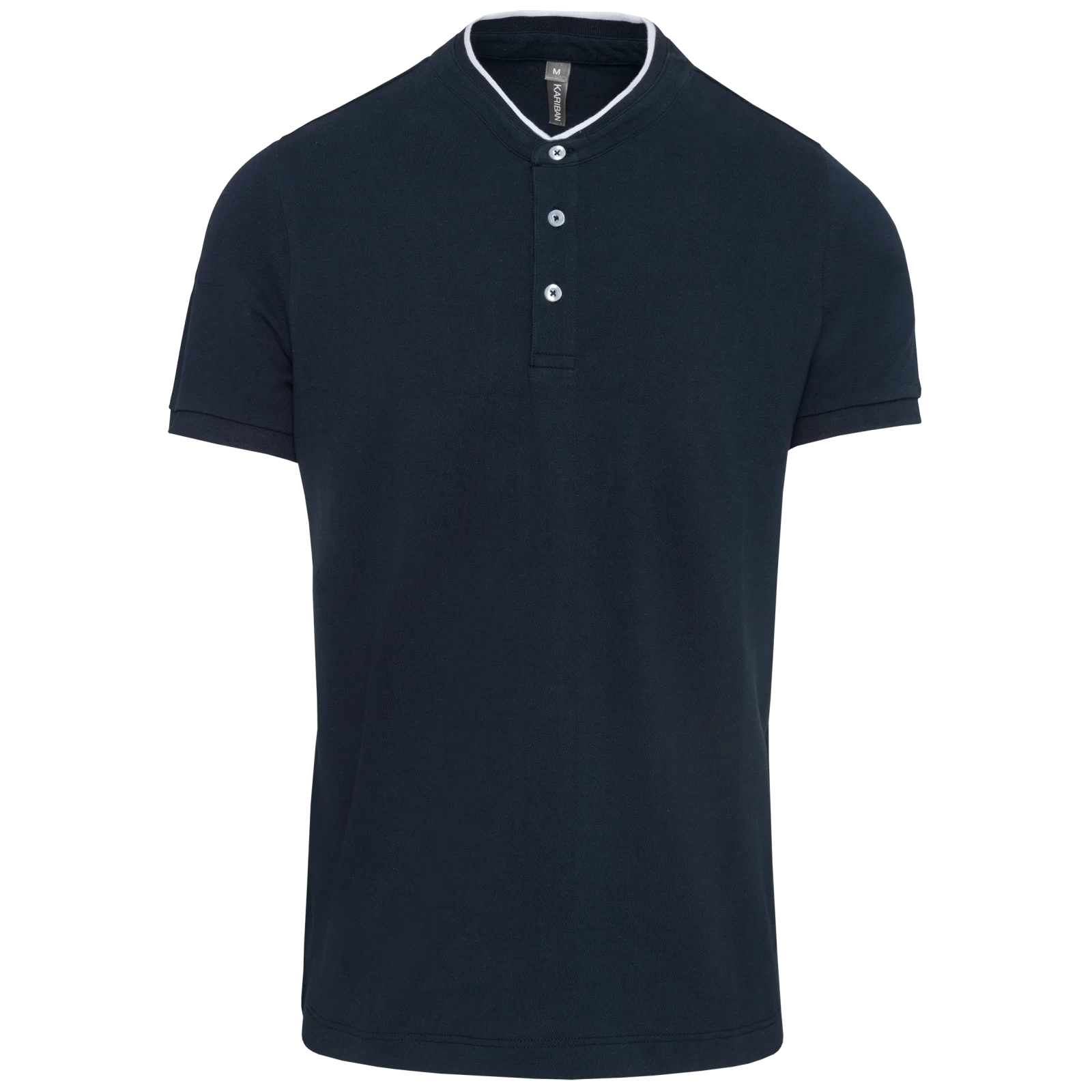 Polo col mao manches courtes homme K223 — Navy / White