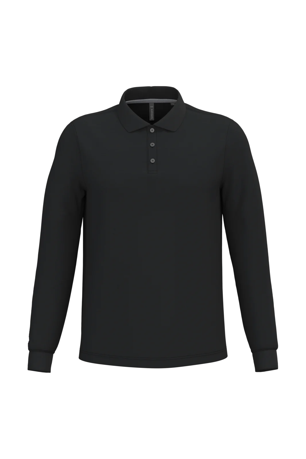 Polo manches longues homme K243 — Black