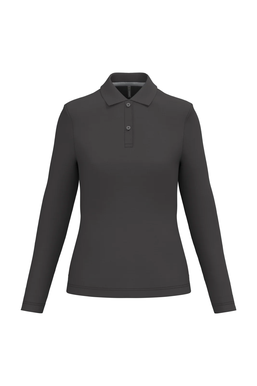 Polo manches longues femme K244 — Dark Grey