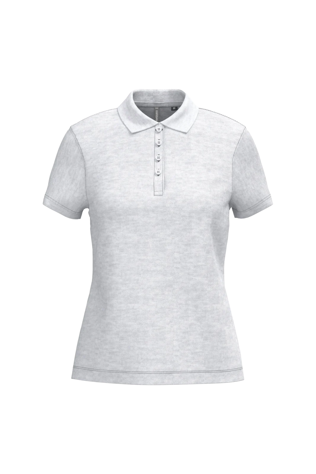 Polo piqué manches courtes femme K255 — Ash Heather