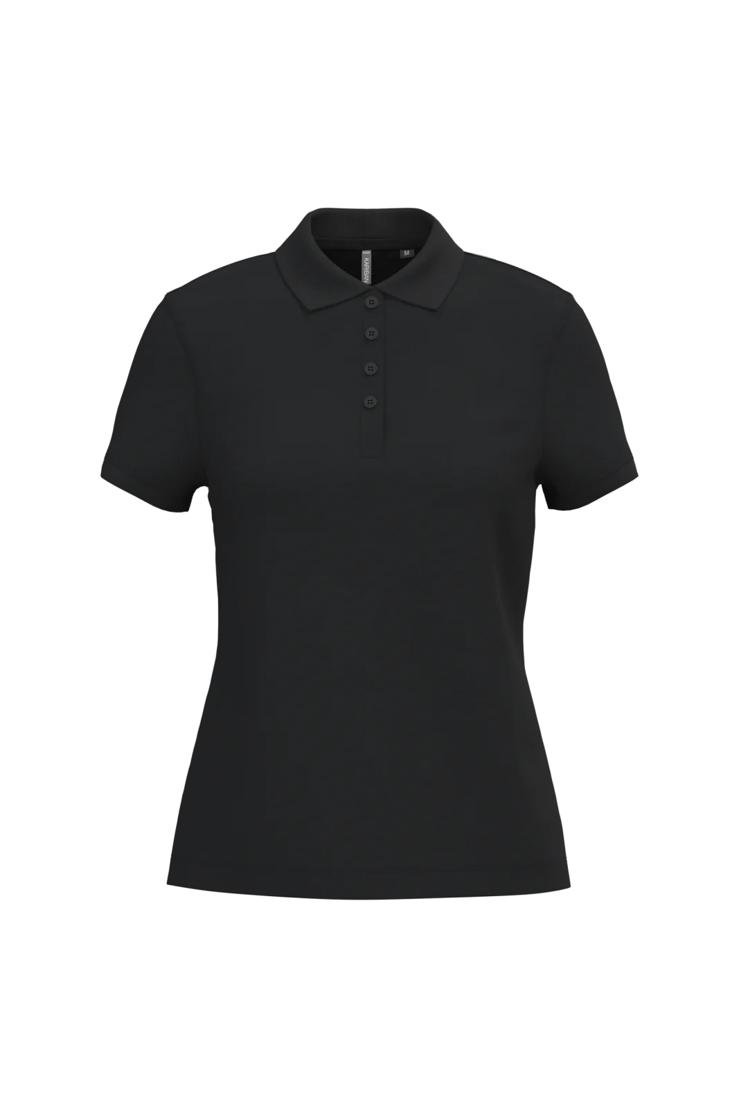 Polo piqué manches courtes femme K255 — Black
