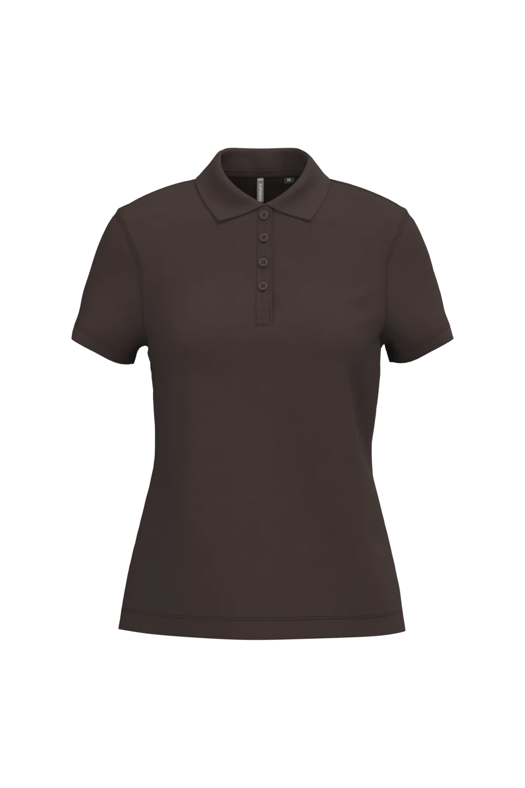 Polo piqué manches courtes femme K255 — Chocolate